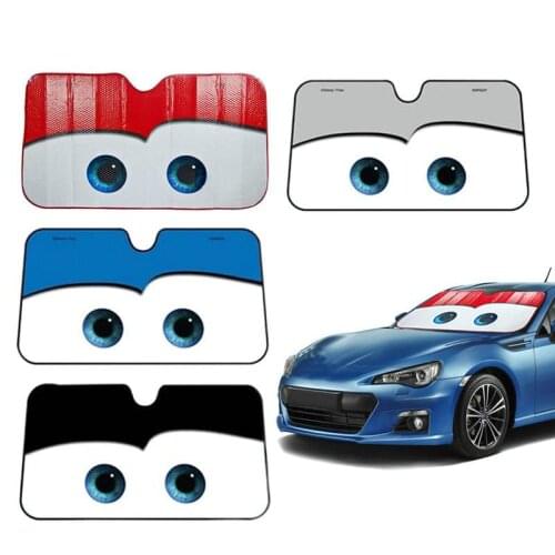 5 Color Cute Cartoon Eyes Car Windshield Sunshade Auto Window Windscreen Cover Sun Shade Car-covers Car Solar Protection