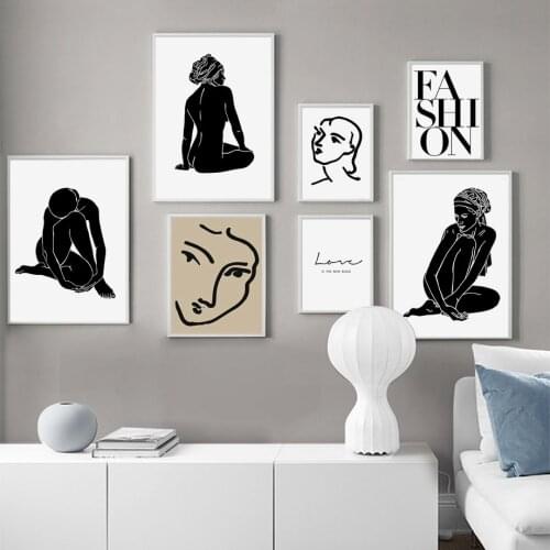 Matisse Abstract Portrait Vintage Nordic Poster Body Art Print Wall Art Canvas Painting Wall Pictures For Living Room Home Decor