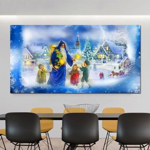 Full Square Round Drill 5D DIY Diamond Painting fantasy Santa Claus 3D Embroidery Angels pattern Cross Stitch 5D X128