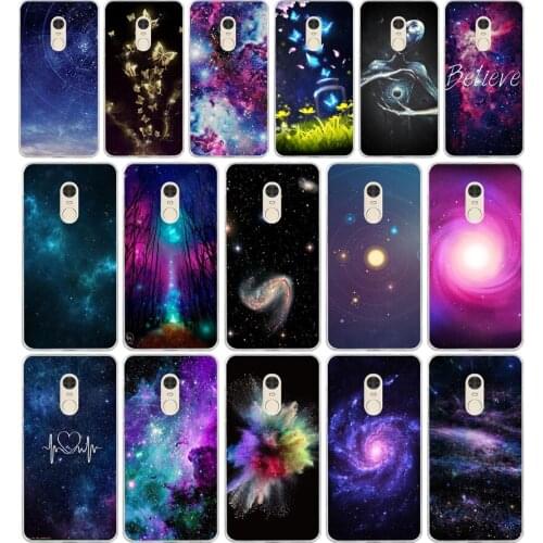 15AA Art Star Tree Sky Space gift Soft Silicone Tpu Cover phone Case for Xiaomi Redmi 4A 4x Note 4 4x case