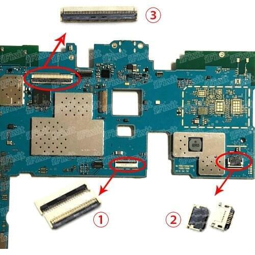 2pcs/lot display LCD FPC Connector battery touch For Samsung Galaxy Tab A 10.1 SM-T580 T580 T585 T587
