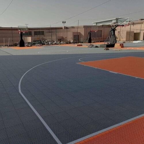 Beable Intelligent PP Portable Basketball Sport Court Material Plastic Tiles Outdoor Temporary Interlocking Flooring