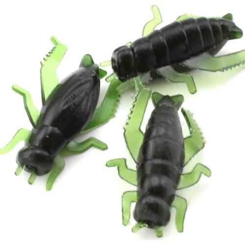 50Pcs/lot 25mm Artificial Fishing Lure Lifelike insect lures soft bait grass carp silver carp and bighead carp lures Topwater