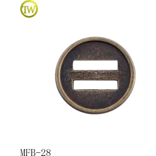 MFB28 garment accessories sewing metal shank button fancy ladies decorative alloy two hole button for clothes