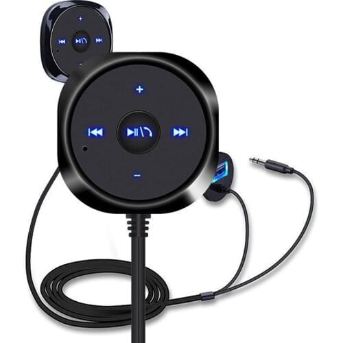 Music Adapter Audio Transmitter Receiver 1 Set Mini Wireless Bluetooth with Aux Out for Speaker Car Stereo Hands-free