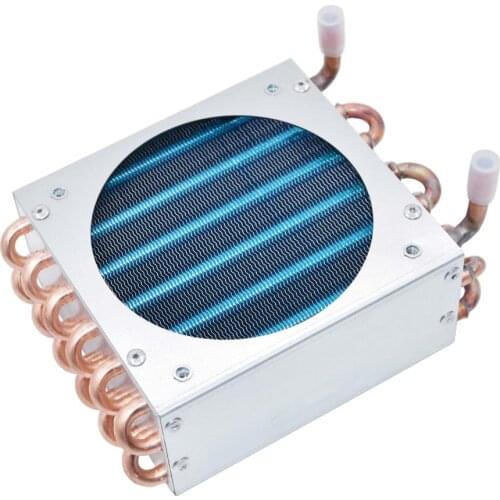 Small refrigerator, freezer radiator, water cooling, air cooling, self-made fin type