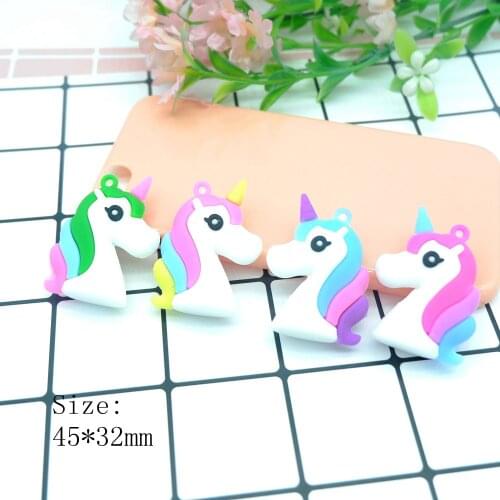 Mineral Unicorn Charms Pendants for DIY decoration key chain Jewelry Making