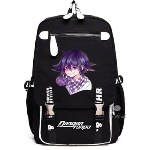 Danganronpa Ouma Kokichi Backpack School Bags Bookbag Cosplay Anime Game Travel Casual Laptop Shoulder Bags Rucksack