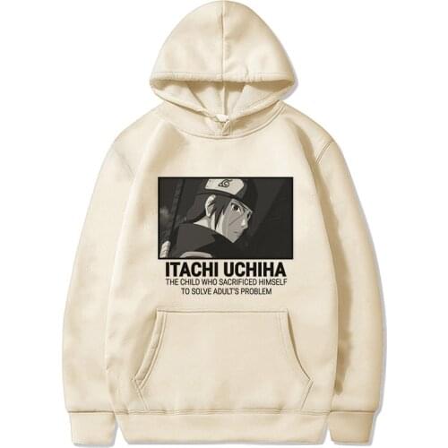 Kakashi Hoodies Men Kawaii Akatsuki Streetwear Unisex Hip Hop Harajuku Graphic Tops New Japanese Anime Itachi Sweatshirts Male