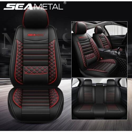 Luxury Car Seat Covers Leather Automobiles Seat Covers Mats Custom Made Interior Auto Seat-Cover Protector Chair Pad Accessories
