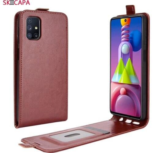 Retro Vertical Flip Leather Cover for Samsung M51 M31S S20 FE 5G Up Down Leather Phone Case for Samsung A42 m51 s20 FE cover
