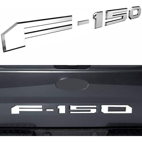 Built-in Font Tailgate Badge Emblem Sticker 3D Car Tuning For Ford F150 F-150 Rear Trunk Letters Nameplate Decals Accessories