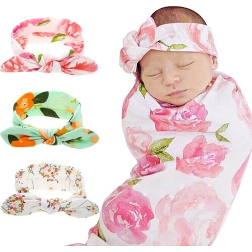 10PCS 2018 Lovely Turban Fashion Bunny Ear Head Wrap Kids Girl Bow Elastic Knot Headbands Bowknot Headwear Hair Accessories