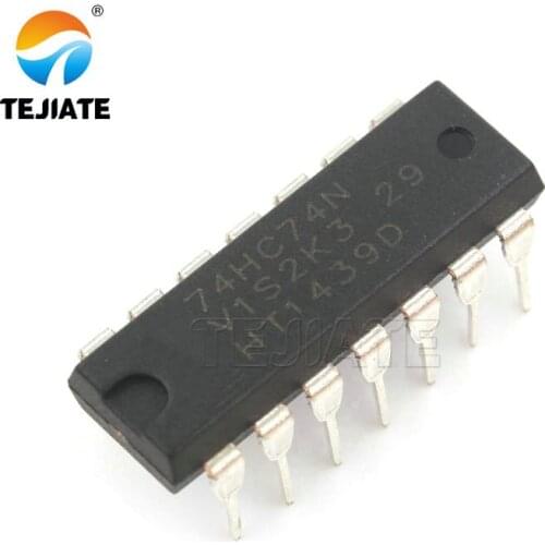 10PCS SN74HC74N DIP14 SN74HC74 DIP 74HC74 DIP-14 new and original IC