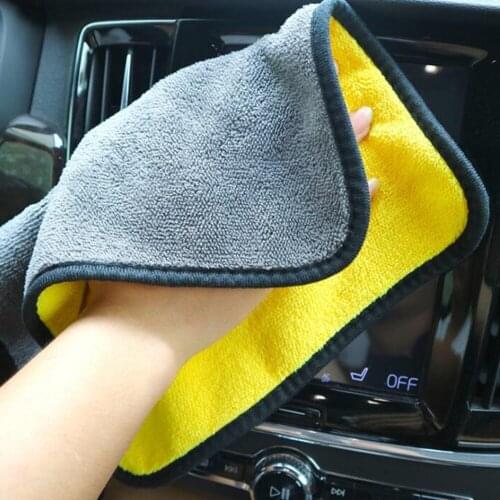 Microfibre Car Wash Cloth Polishing Soft Super Absorbent 300mm X 300m 5 Pcs