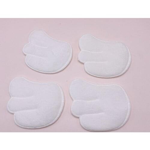 7*6cm 30Pcs/Lot Double Side Furry Felt Angel Wing Appliques For Pet Articles DIY Children Hair Clip Accessories Patches