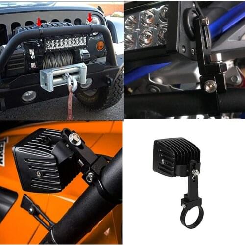 Car-Styling Car Truck Off Road Work Light Mount Bracket Clamps Aluminum Tube Bull/Roll Bar Mount Bracket Clamps Holder LED