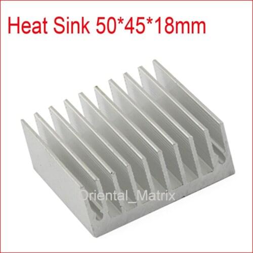 Free Shipping 5pcs HeatSink Heat Sink Radiator 50*45*18mm Small Radiator Cooler - Silver