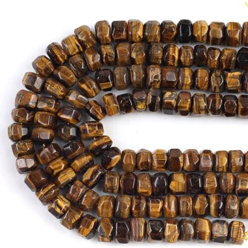 10*15mm Irregular Tiger Eye Stone Beads Natural Special Cut Genuine Loose Spacer Beads For Jewelry DIY Making Bracelets