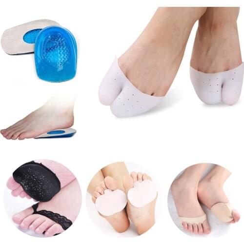 1-5Pair Silicone Insoles Foot Tools Relieve Foot Pain Protector Support Shoe Pads Feet Care Inserts Anti Slip Gel Pad Insoles
