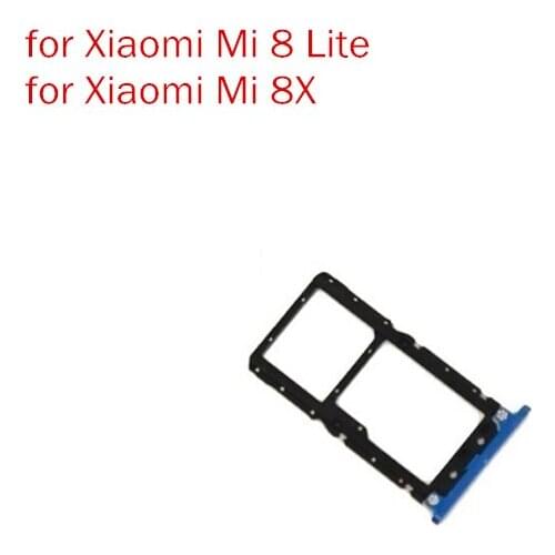 For Xiaomi Mi 8 Lite/ for Xiaomi Mi 8X Card Tray Holder SIM Card SD Card Slot Holder Adapter Repair Spare Parts