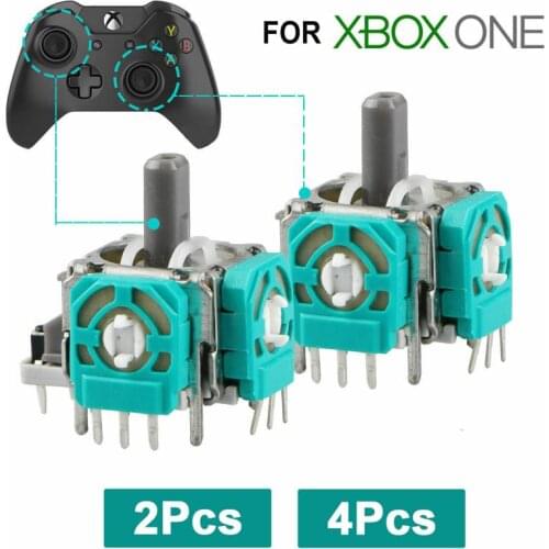 Gamepad 3D Analog Joystick Metal Axis Analog Sensor Module For Microsoft Xbox One Controller Thumbstick Replacement Repair Parts