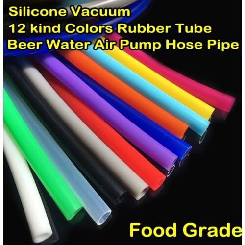 Flexible 1 Meter Food Grade 2mm*4mm Colorful Silicone Rubber Tube Silica Gel Clear Water Beer Milk Air Pump Hose Pipe Soft