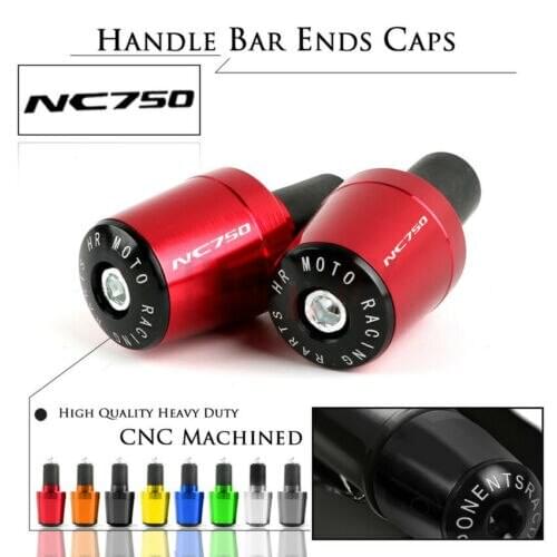 Motorcycle CNC 7/8'' Handlebar End Grips Accessories Handle Bar Cap End Plug For Honda NC 750 NC 750X NC 750S