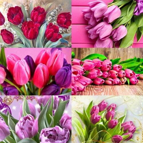 XUEQIXIAOZU Full Round Flowers Diamond embroidery 5D DIY Diamond painting Diamond mosaic painting Home decoration gifts New