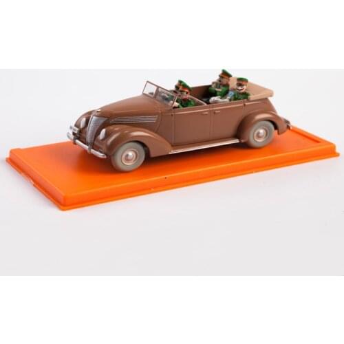 Diecast 1/43 Alloy Cars TINTIN King Ottokas Scepter Car Model Static Collection Display Gift Limited Resin Toys for Boys