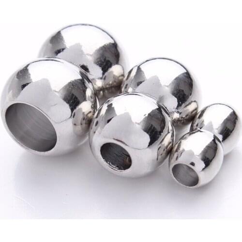 10pcs/lot Rhodium Color Strong Magnetic Clasps Fit 3mm 4mm 5mm 6mm Round Leather Cord DIY Bracelets Jewelry Making Findings