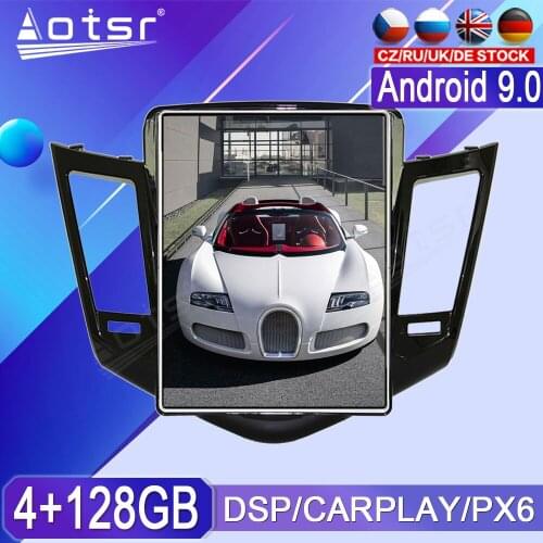 4+128GB For Chevrolet Cruze Android Radio tape recorder 2009-2013 Car Multimedia Player Stereo head unit PX6 Tesla GPS Navi auto