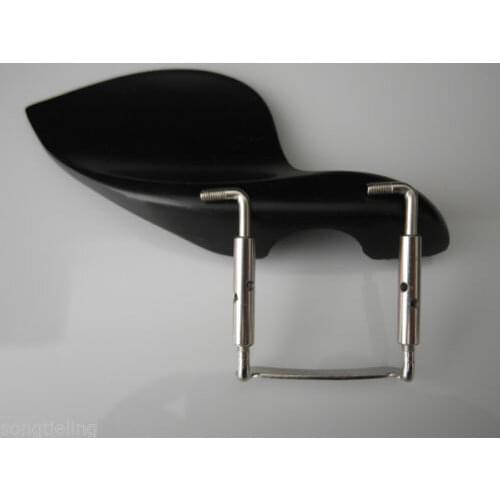 New Ebony 4/4 Violin Chin rest + Golden Screw, violin parts accessories
