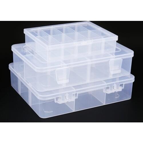 Adjustable Organizer Grids Storage Container Compartment Plastic Storage Box Component Screw Holder Case Display Container