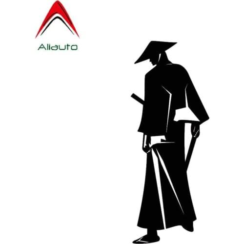 Aliauto Creative Car Sticker Quiet Soundless Japanese Samurai Automobiles & Motorcycles Cover Scratches Vinyl Decal,14cm*5.5cm