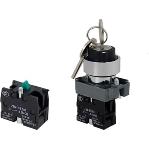 XB2BG21C 1 N/O 2 Positions Maintained Key Select Selector Switch Replaces Tele