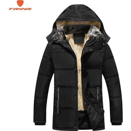 Winter Men Jacket new fashion mens cotton jacket winter plus velvet thick windproof coat mens hooded large size cotton coat