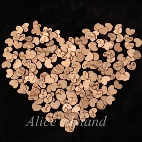 100Pcs/pack Love Heart Shape Wood Sewing Appointment Wedding Decoration Buttons Rustic Wedding Childrend home DIY decoration