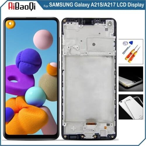 5/10pcs For Samsung Galaxy A21s A217 LCD Touch Screen Digitizer LCD For Samsung A21s SM-A217F/DS Display with Frame Replacement