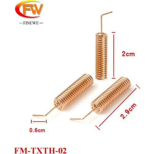 5pcs/lot 433Mhz antenna copper spring antennas welding internal aerial signal booster spiral coil wire antenna spring