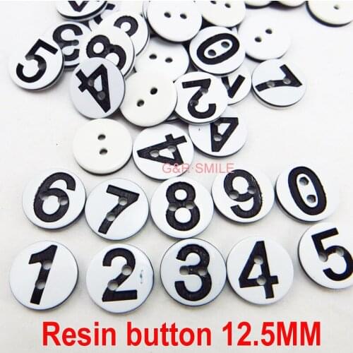 50PCS mixed RESIN figure buttons decoration 12.5MM coat boots sewing clothes accessory pearl kids letter button R-334