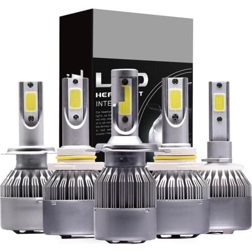 Auto Headlamp COB Light H8 H11 H13 H7 LED Bulb H1 H3 H4 9005/HB3 9006/HB4 9004 110W 26000LM T2-1 Car Headlight