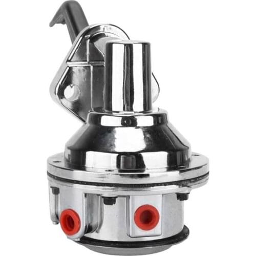 Car Mechanical Fuel Pump Double Valve Chrome Plated Replacement for FORD SMALL BLOCK WINDSOR V8 221-351