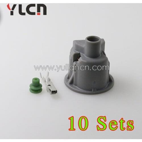 Free shipping 10sets kit auto electric plastic 1p female connector