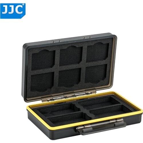JJC BC-3 Series Water-resistant Battery Case for Canon/Fujifilm/Sony/Olympus/Nikon 2 in 1 Multi-function Memory Card Storage
