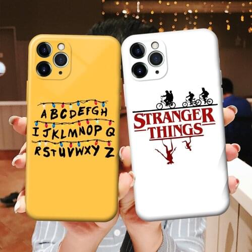Stranger Things Christmas Lights Case For iphone 7 8 Plus X XS XR XS 11 12 Pro MAX Soft Matte silicone Phone Cases Back Cover