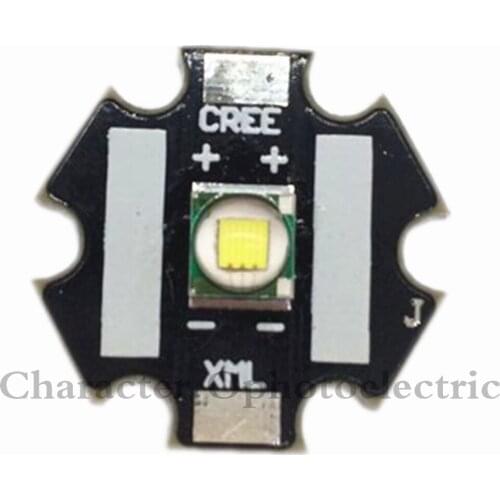 Cree XLamp XML U2 T6 10W LED Emitter White 6000k-6500k Color With 20mm Star Base PCB