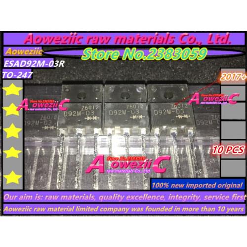 Aoweziic 2017+ 100% new imported original ESAD92M-03R D92M-03 TO-3PF fast recovery diode 300V 20A
