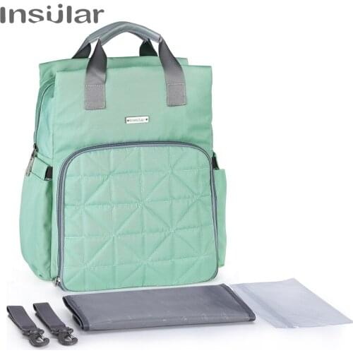 Insular Brand Fashion Mummy Maternity Nappy Bag waterproof Large Capacity Baby Bag Travel Backpack Nursing Bag For Baby Care
