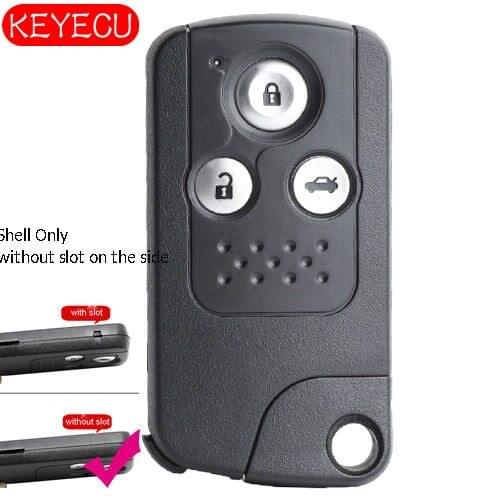 Keyecu Smart Remote Key Shell Case Fob 3 Button Replacement for Honda Civic 2012-2015
